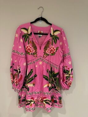 farm rio black river creatures mini dress Farm Rio Berry Garden Mini Dress